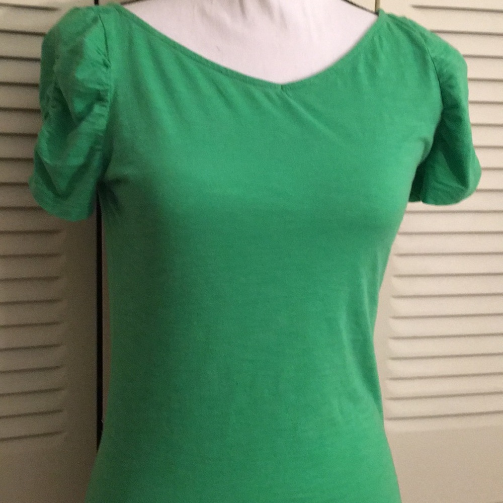 SALE!LILLY PULITZER GREEN PIMA COTTON TOP